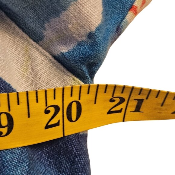 Ali Miles Linen Blend Abstract Colorblock Jacket Top Womens Medium - Picture 9 of 10